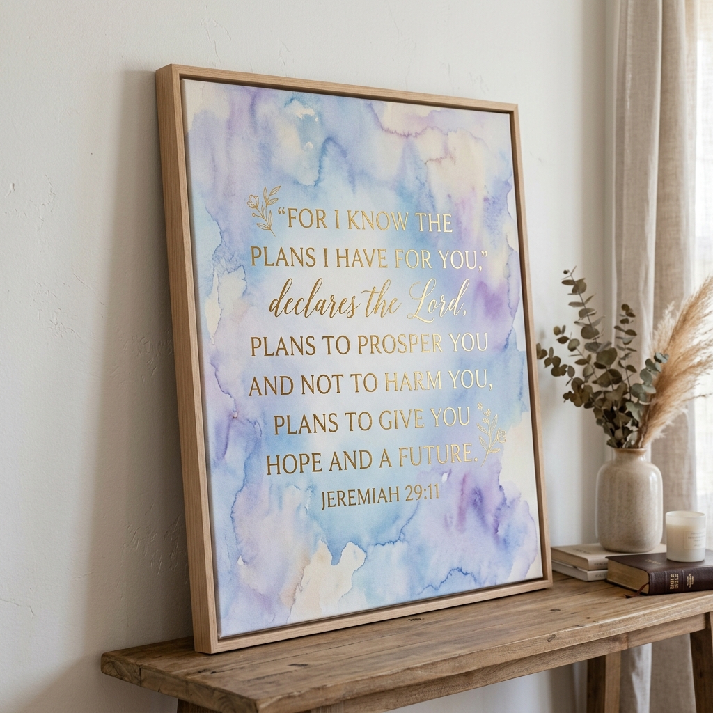 Jeremiah 29:11 Canvas Art